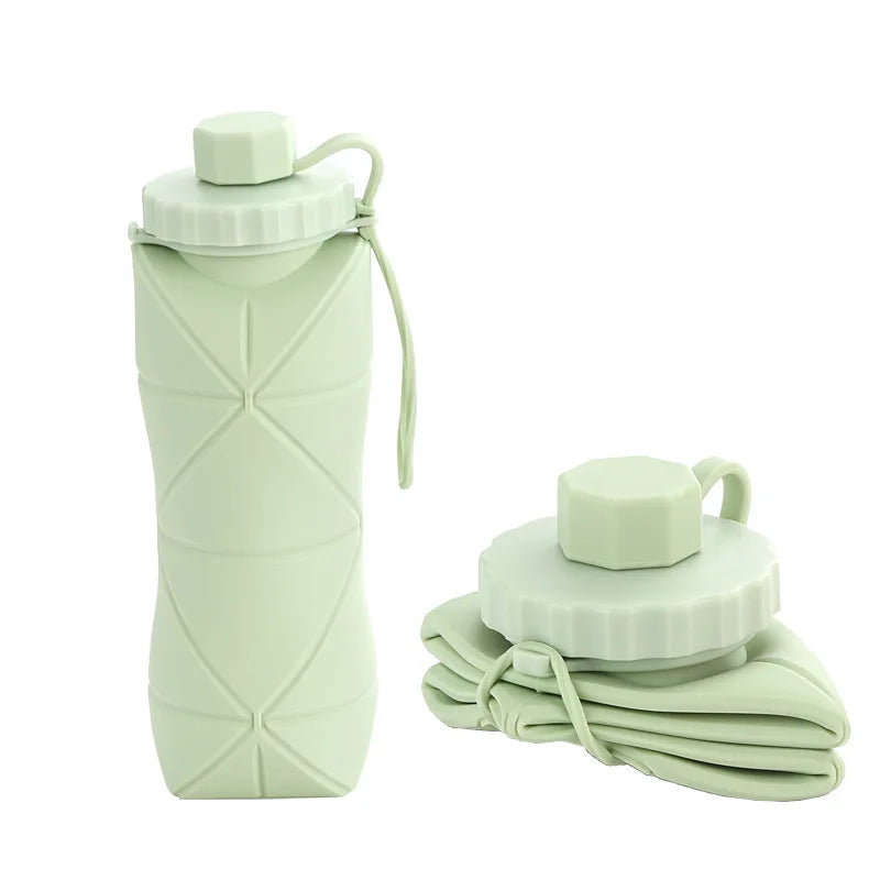 600ml Foldable Silicone Bottle – Portable & Reusable