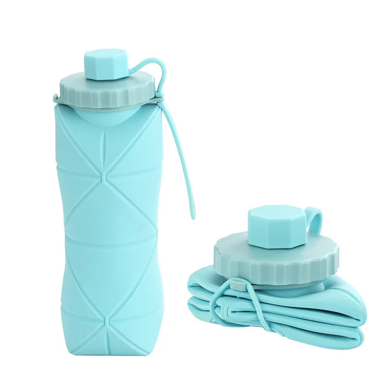 600ml Foldable Silicone Bottle – Portable & Reusable