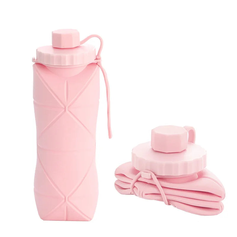 600ml Foldable Silicone Bottle – Portable & Reusable